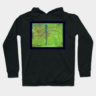 Dragonfly Insect Bug Green Wildlife Nature Animal Creature Beast Being Bugs Dragonflies Fly Flies Wings Winged Hoodie